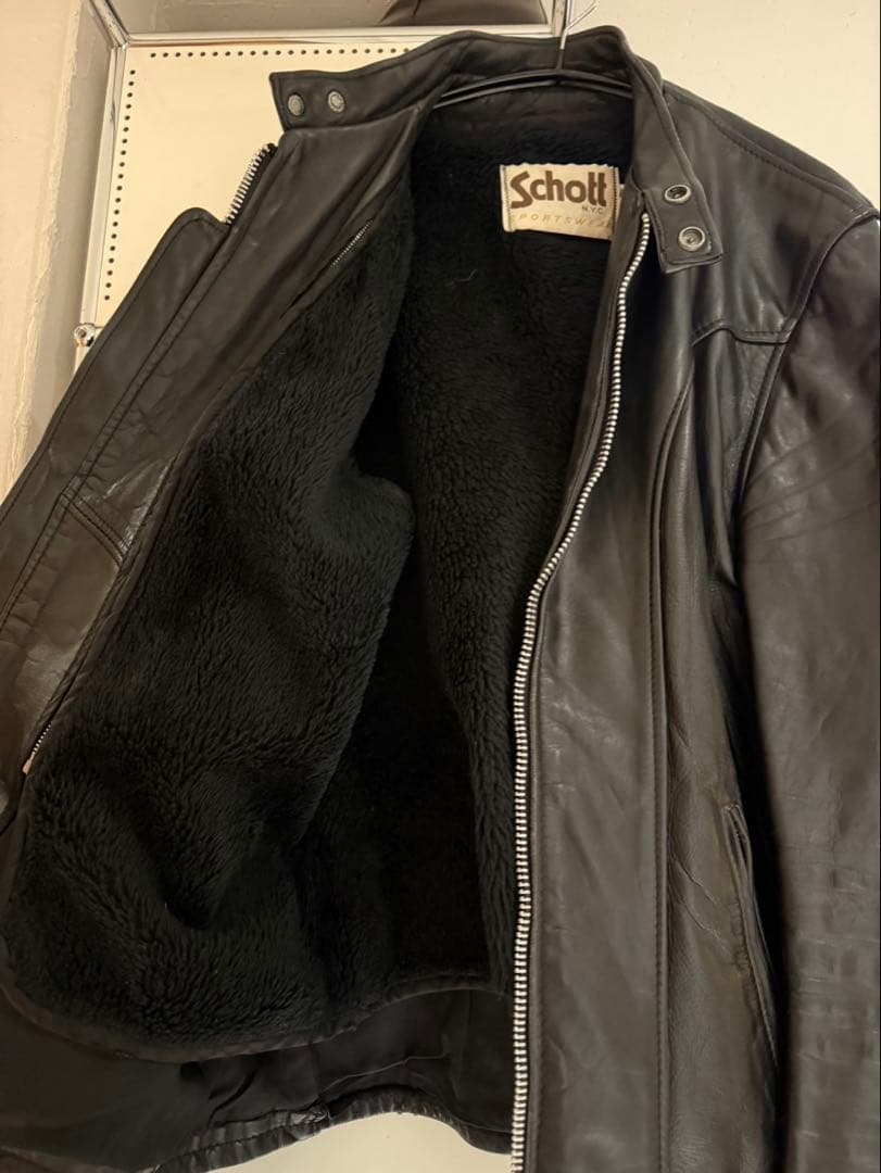 ジャケット・アウター SCHOTT leather single riders jacket 42