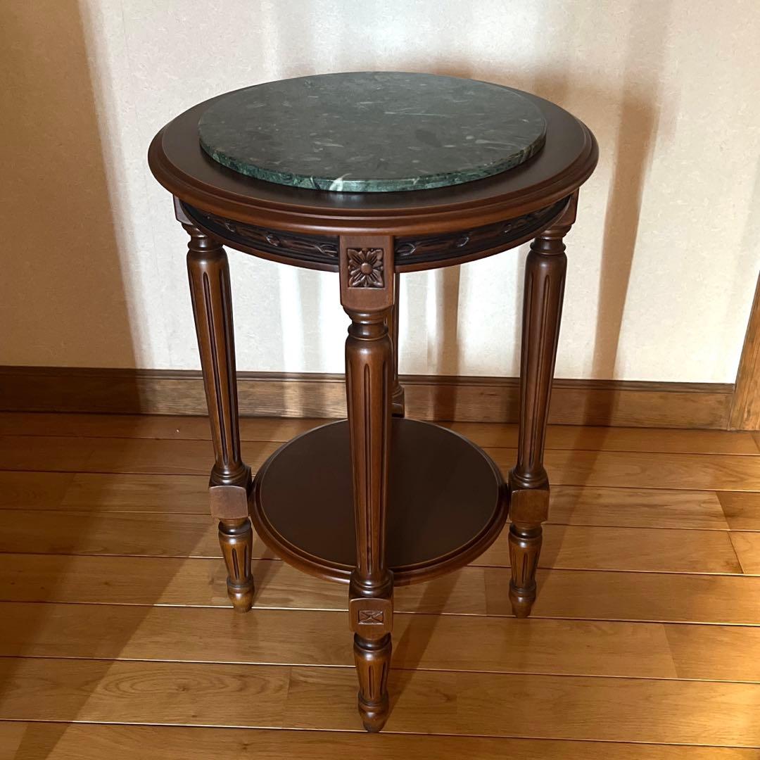 イタリア製 大理石天板 花台 飾り台