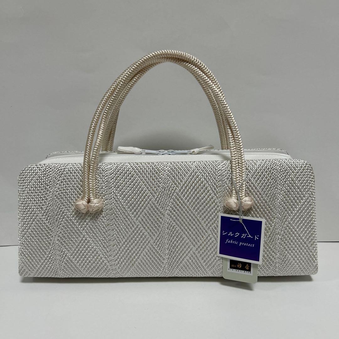 和装バック　利休バッグ　横長の型　小田巻付き　バッグ　組織り　衿秀　和想庵　着物