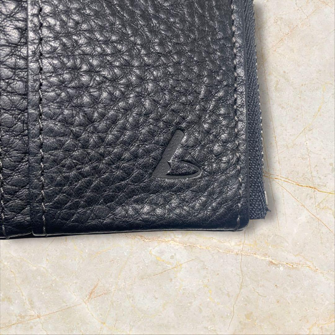 土屋鞄 トーンオイルヌメ がま口ポケット財布 ブラック 財布 がま口 黒