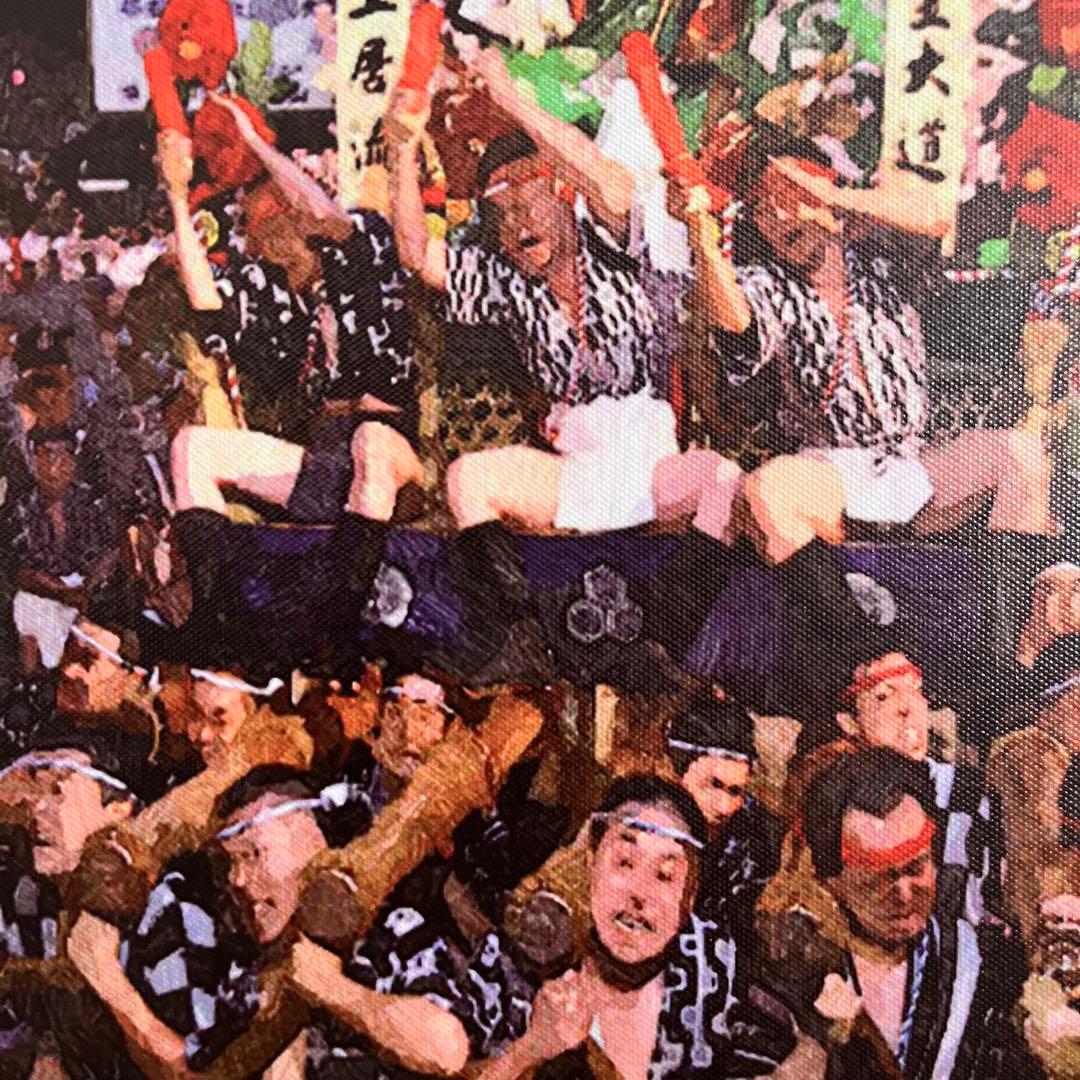 キャンバス プリントアート 博多祇園山笠 インテリア 額付き 絵画