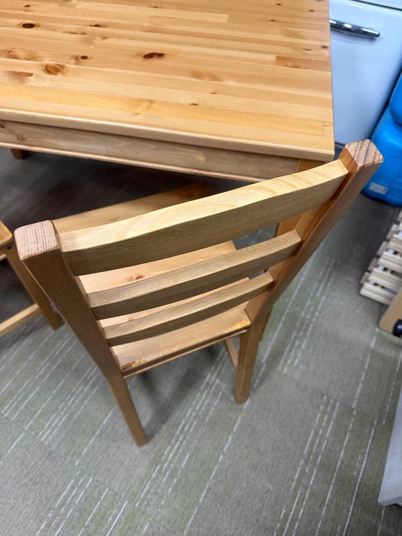【洗浄消毒作業済】IKEA ダイニングテーブル　チェア3脚　ヨックモック
