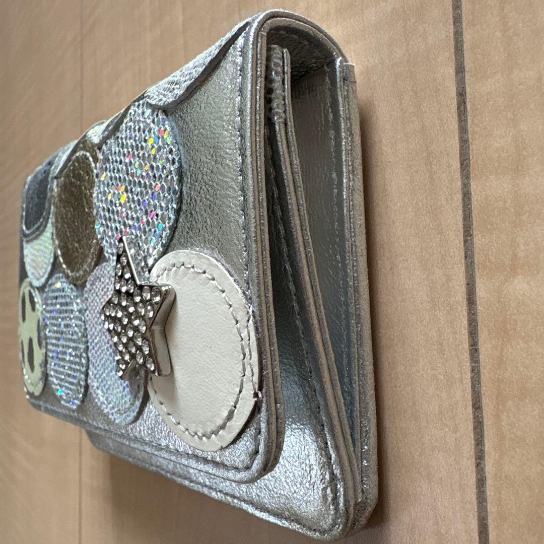 [新品]ツモリチサト マルチケース　パスケース　小銭入れ　シルバー　ドット