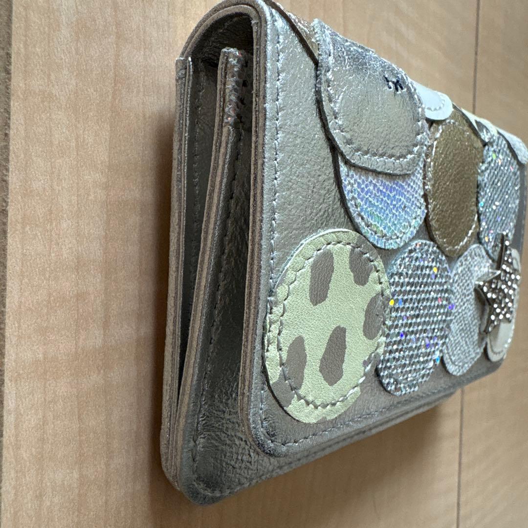 [新品]ツモリチサト マルチケース　パスケース　小銭入れ　シルバー　ドット