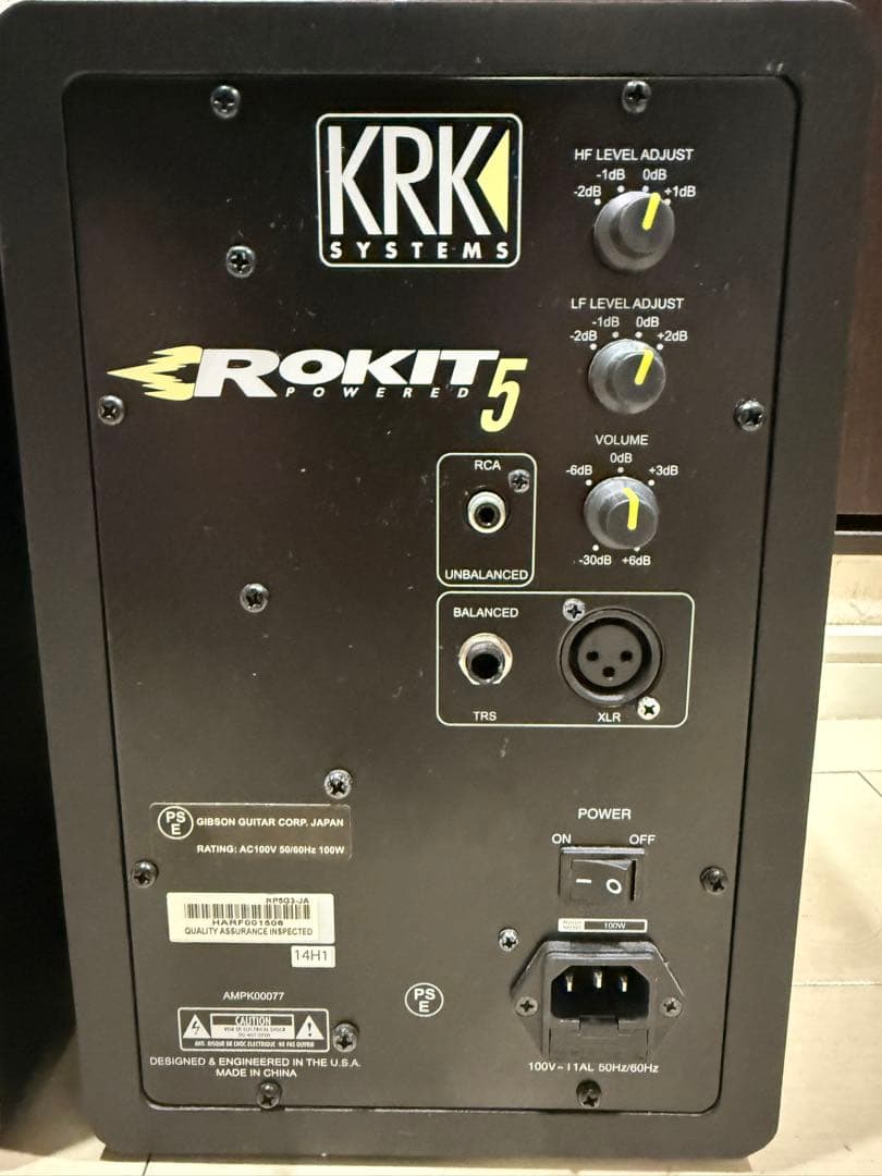 【美品】KRKモニタースピーカー　ROKIT 5 G3