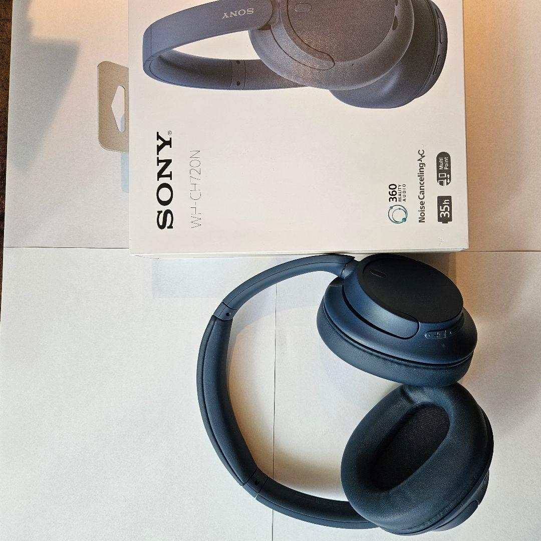 ソニー ワイヤレスノイズキャンセリングヘッドホン WH-CH720N ブルー