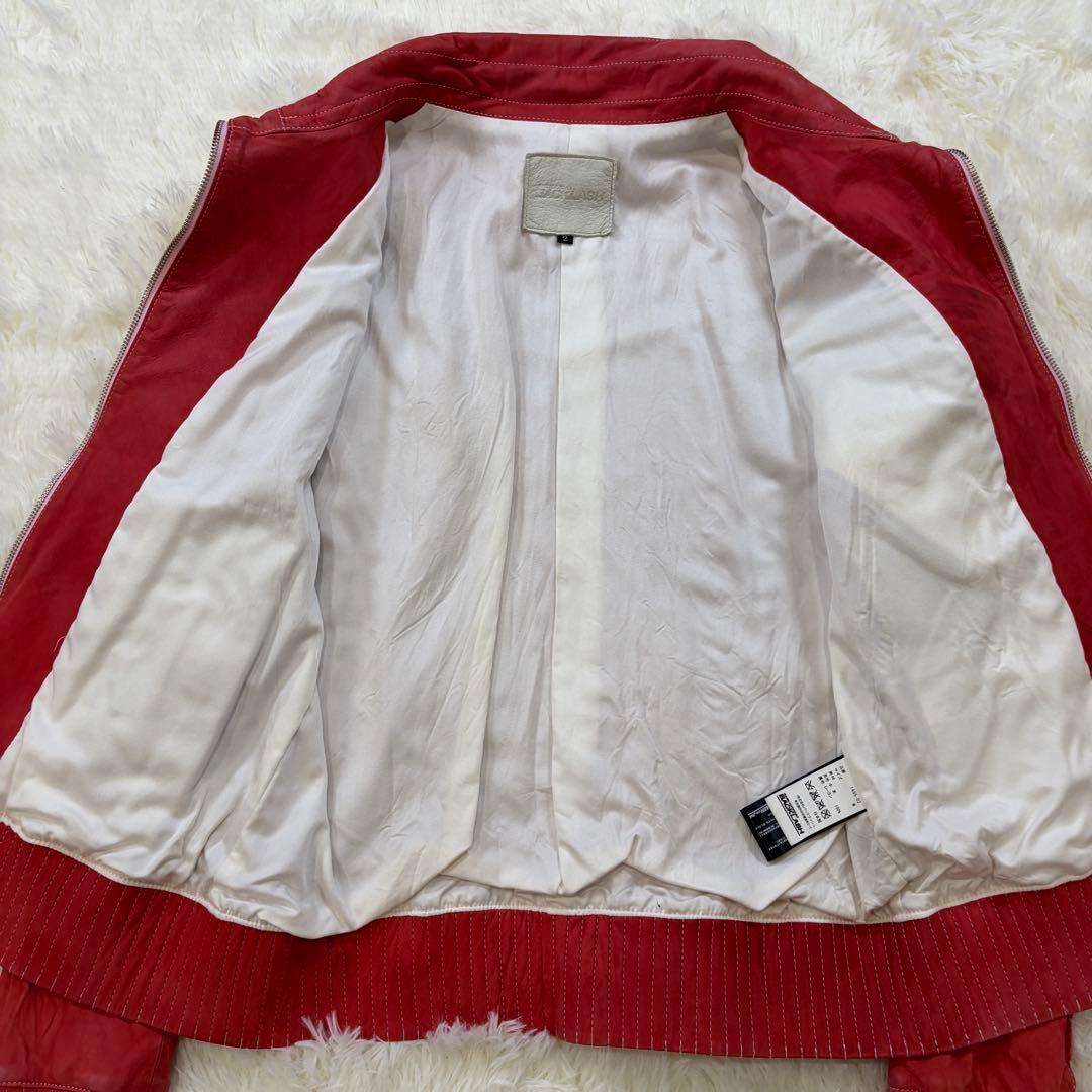 イサムカタヤマバックラッシュ ジャパンカーフ スエード シングルライダース M