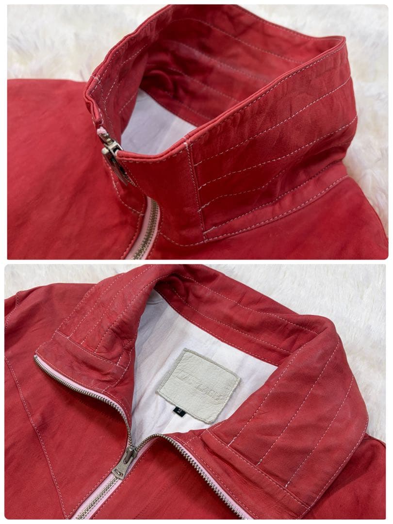 イサムカタヤマバックラッシュ ジャパンカーフ スエード シングルライダース M