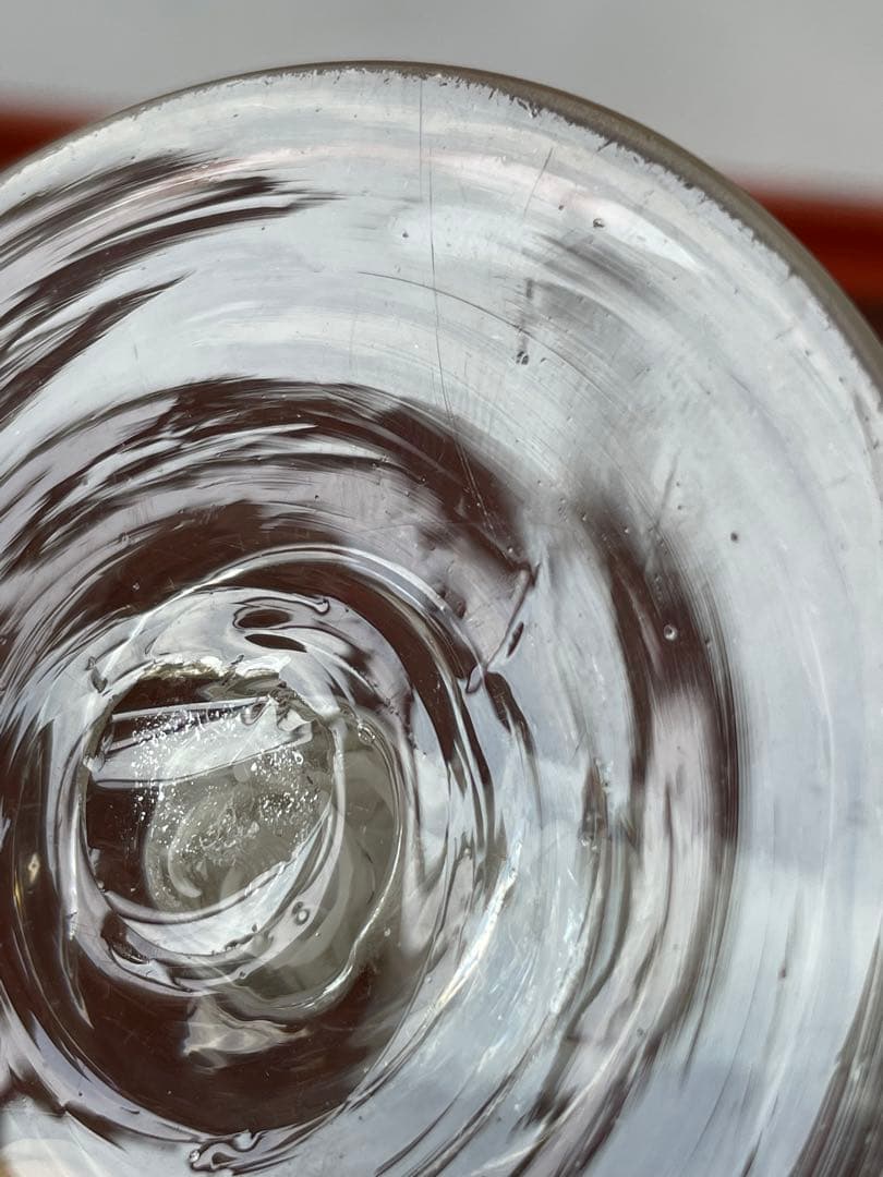 エアーツイストグラス　イギリス　エアーツイストステムグラス オペークツイスト