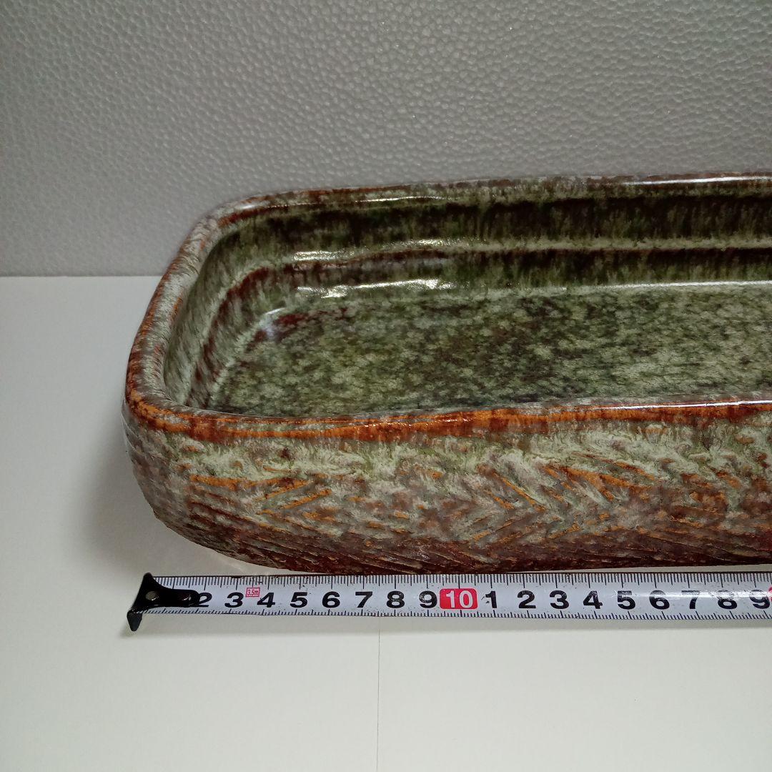 水盤(65cm)華道具　茶道　池坊　変形花器　生け花　小原　草月　花瓶　　自由花