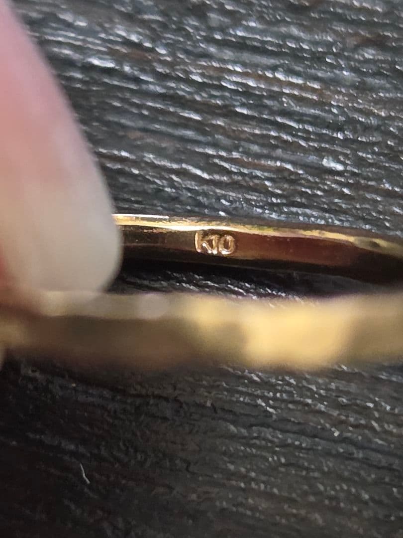 agete k10ピンキーリング　4号