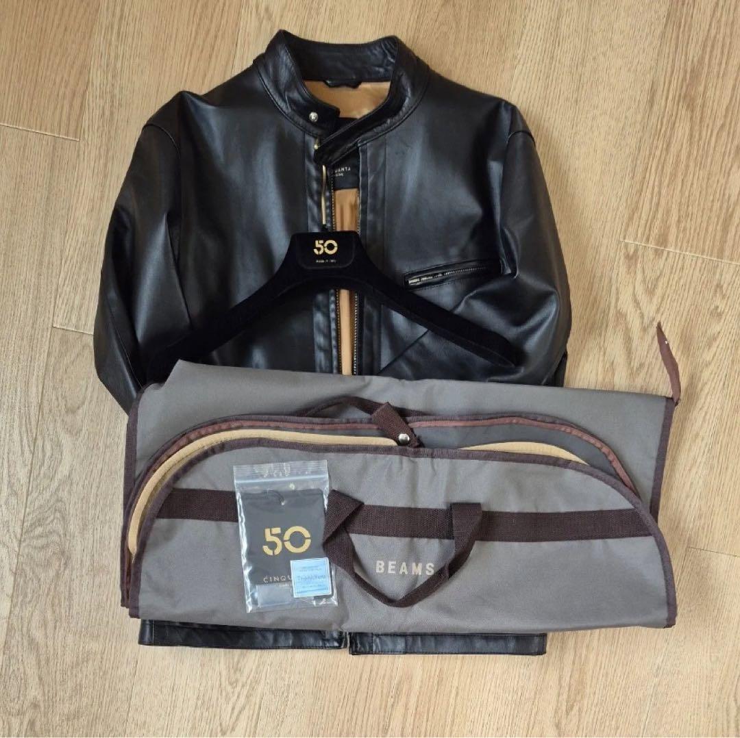 CINQUANTA ホースハイド　シングル レザー ライダース