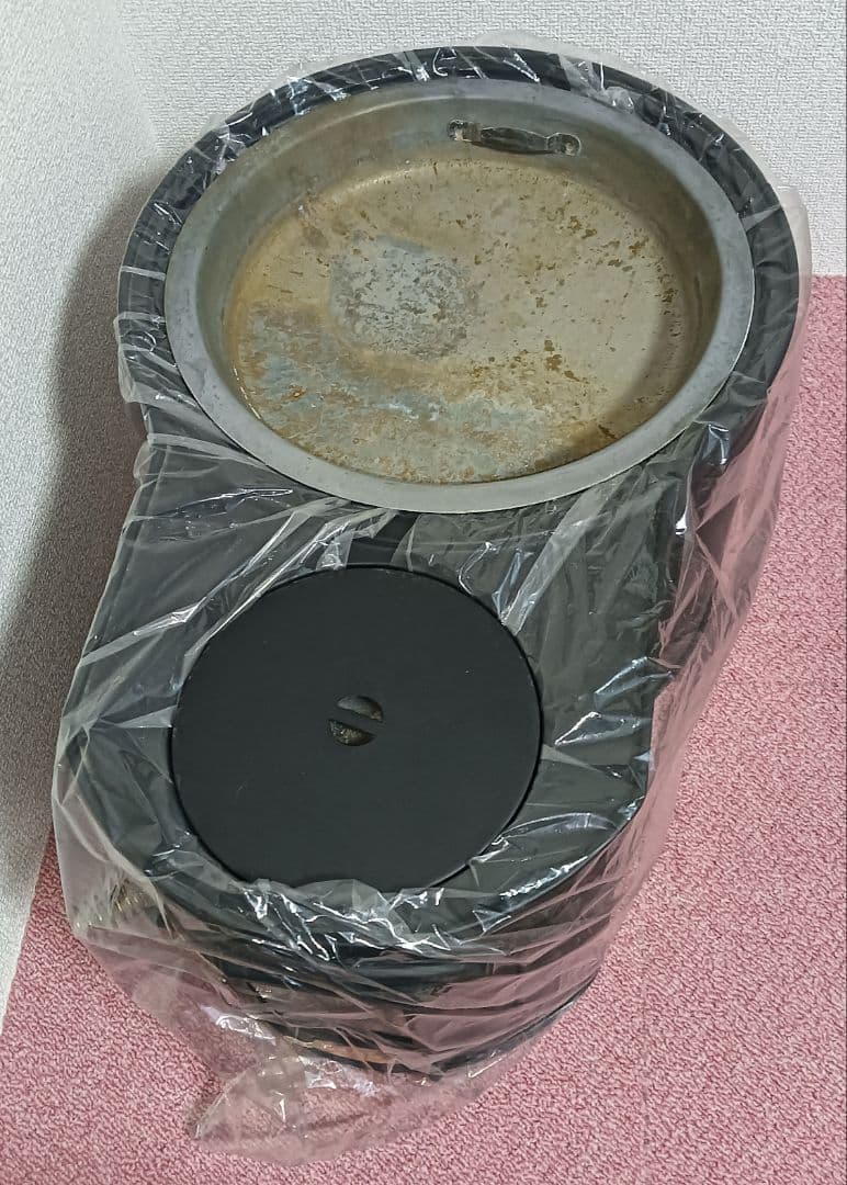 ホンマ製作所 窓付時計型ストーブ ASW-60B ステンレス製 黒耐熱 未使用品