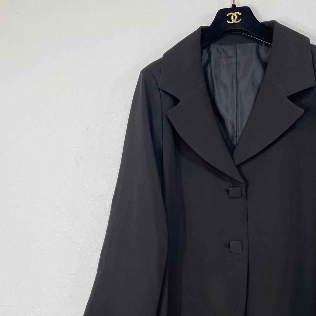 美品 大きいサイズ　Madame HIROKO ブラック　フォーマル コート