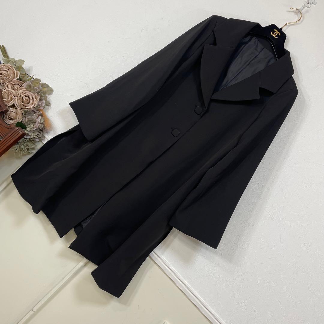 美品 大きいサイズ　Madame HIROKO ブラック　フォーマル コート