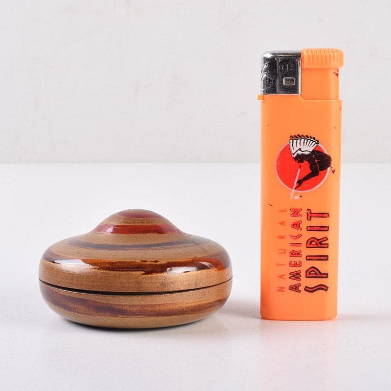 茶道具　宗元　竹根　香合　袱紗付　共箱　V　R9027