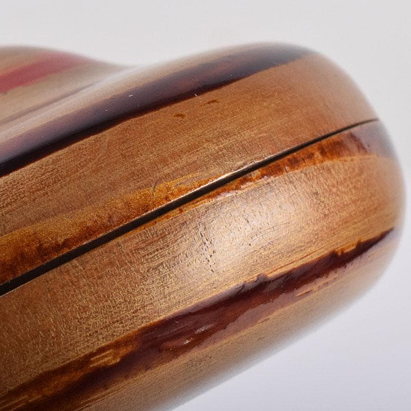 茶道具　宗元　竹根　香合　袱紗付　共箱　V　R9027