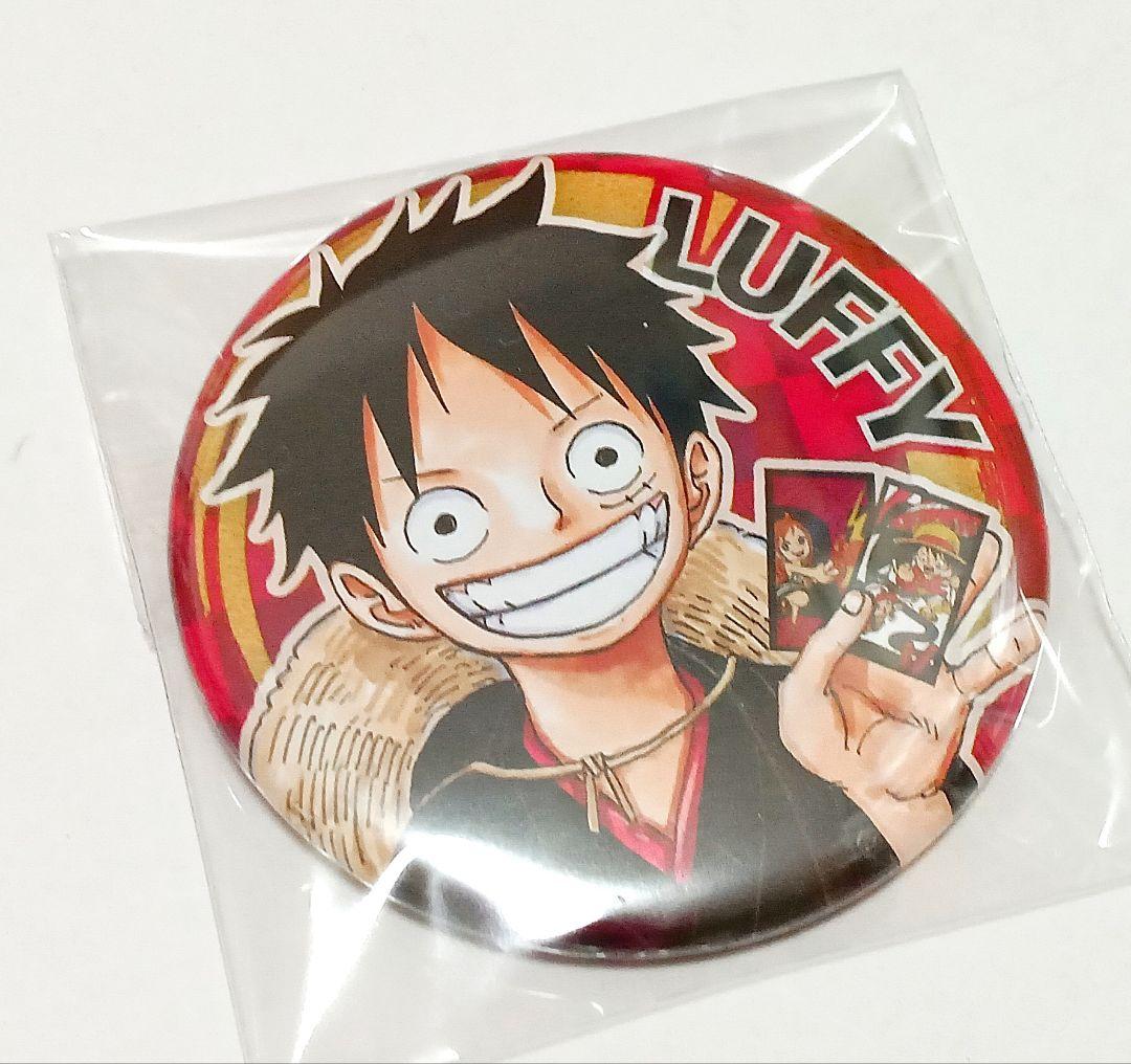 ワンピース　ルフィ　花札　缶バッジ