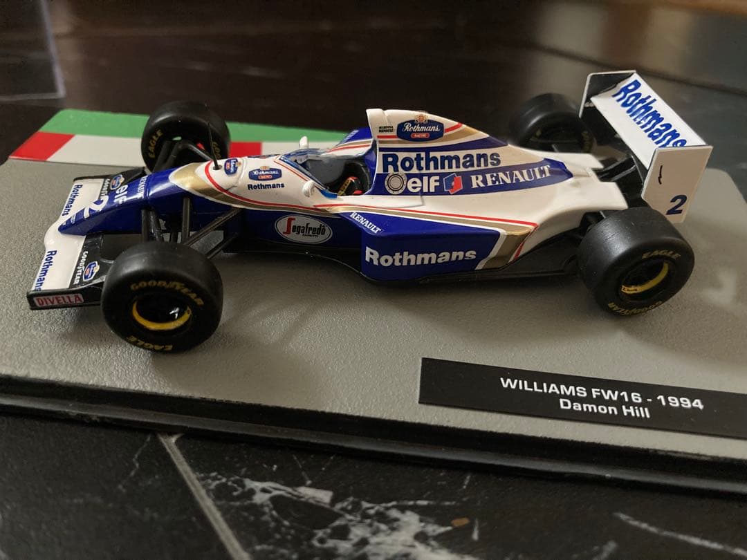 F1マシンコレクション ウィリアムズ　FW16 ロマンズデカール追加　セナ仕様