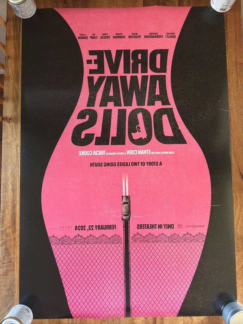 映画館用ポスター　ドライブアウェイ・ドールズ　US版　約102cm×69cm