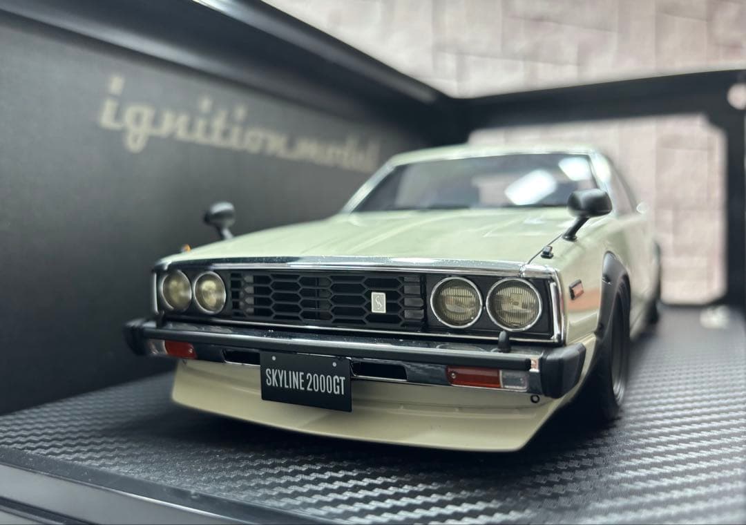 はっぴー！1/18ミニカー　初期型スカイラインジャパン【新品】Fミラー