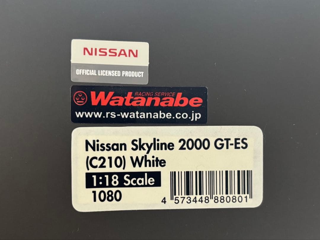 はっぴー！1/18ミニカー　初期型スカイラインジャパン【新品】Fミラー
