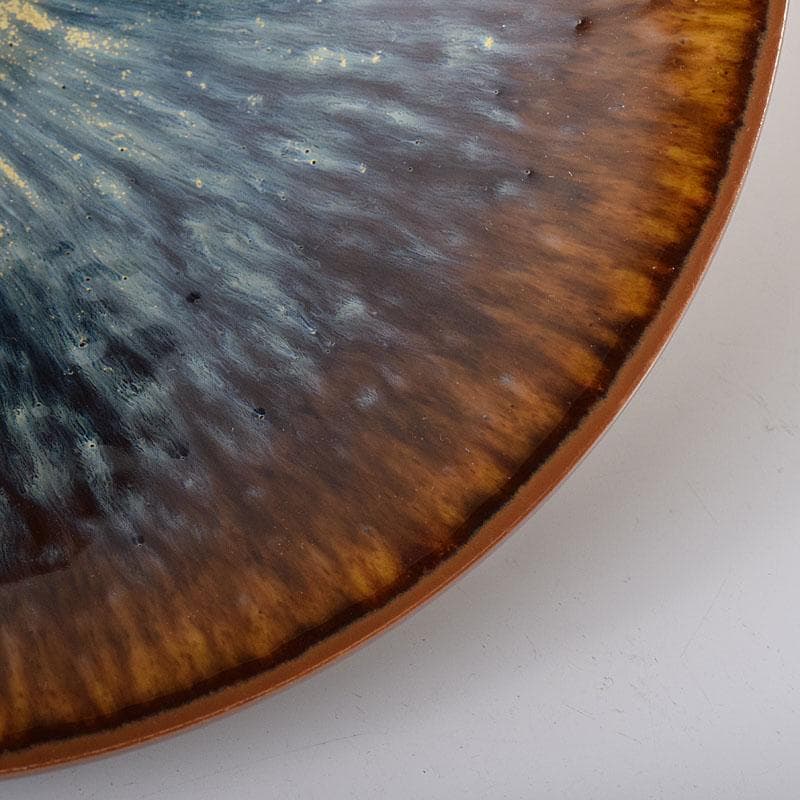 中国　南宋　建窯　兎毫盞　禾目天目茶碗　時代箱付　V　R8417