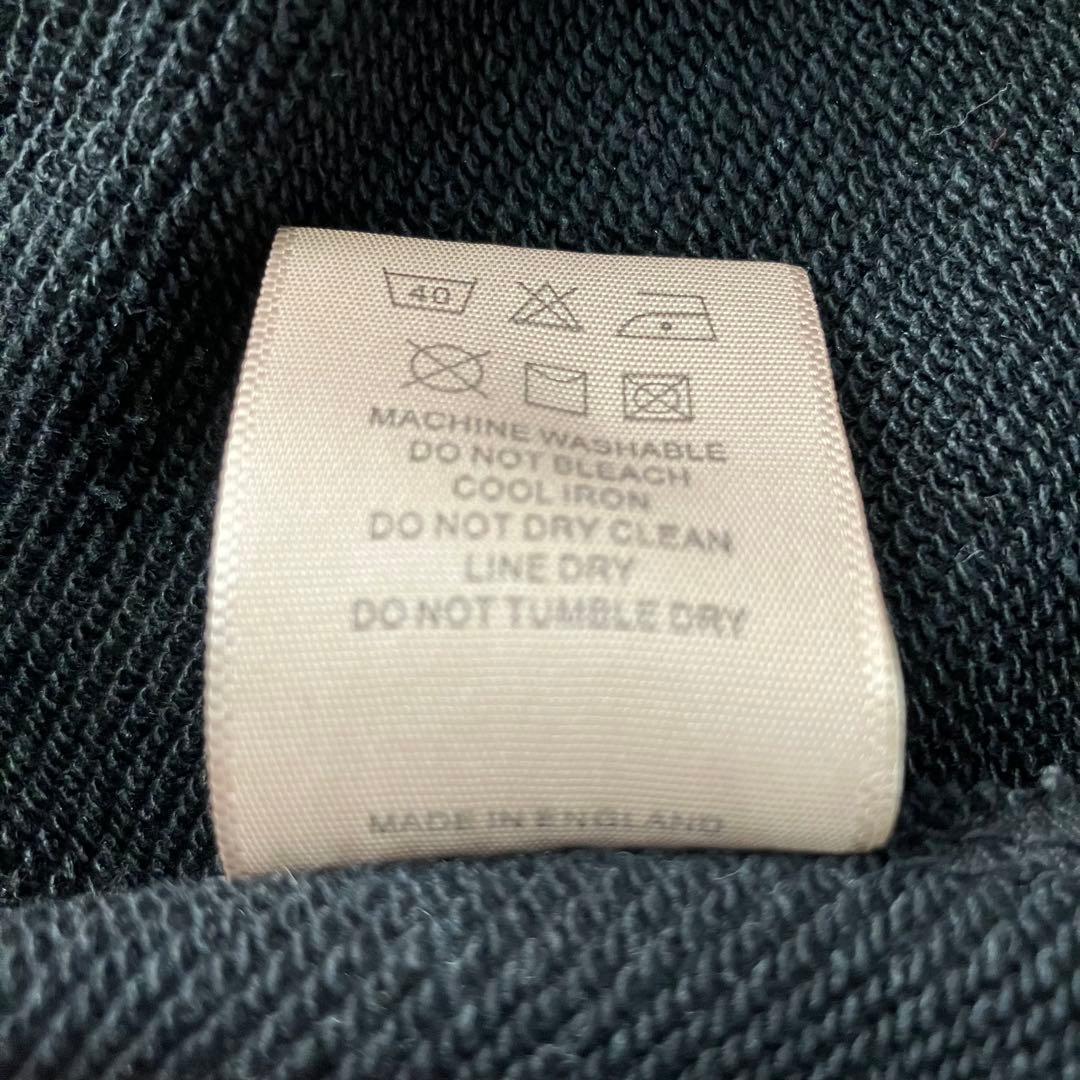 BURBERRY パーカー ファスナー フード付き ノバチェック ブラック