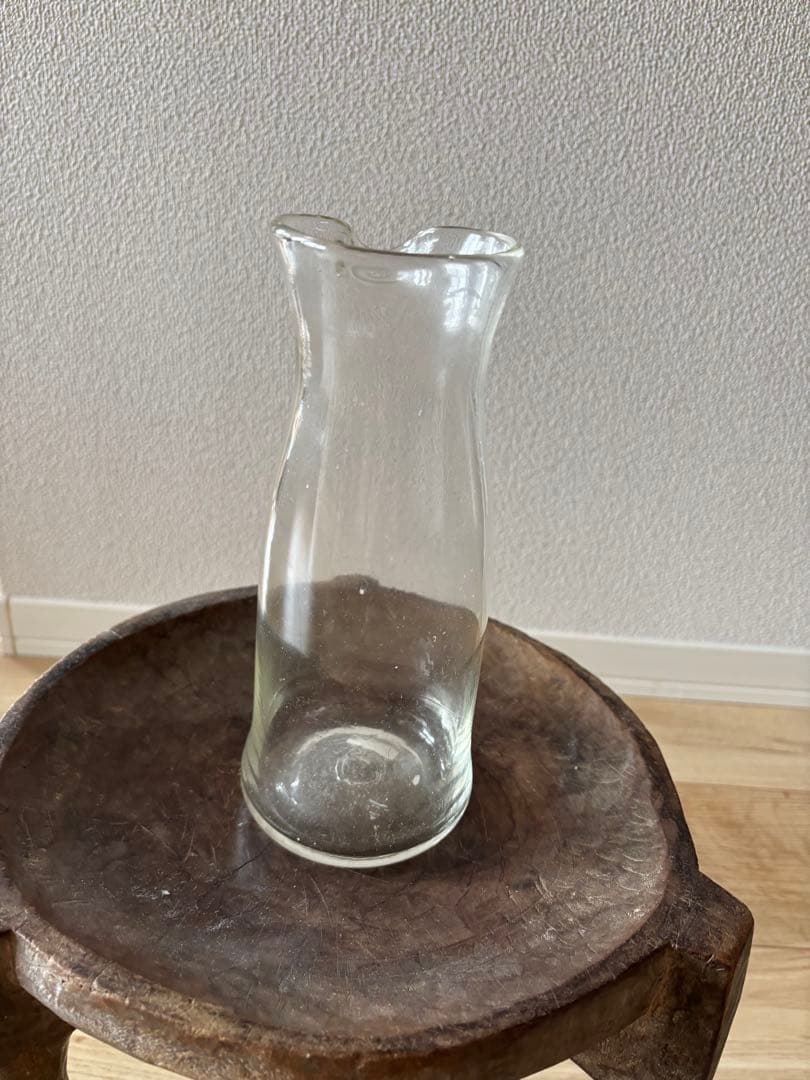 安土忠久氏作 吹きガラスピッチャー