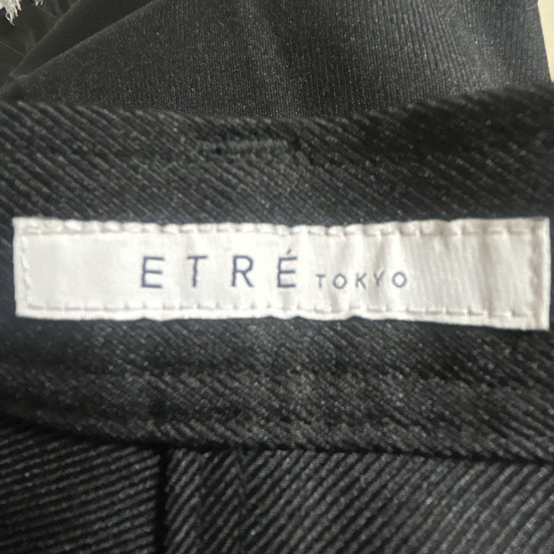 未使用タグ付き ETRE TOKYO ツイルペインターパンツ M 黒 ブラック