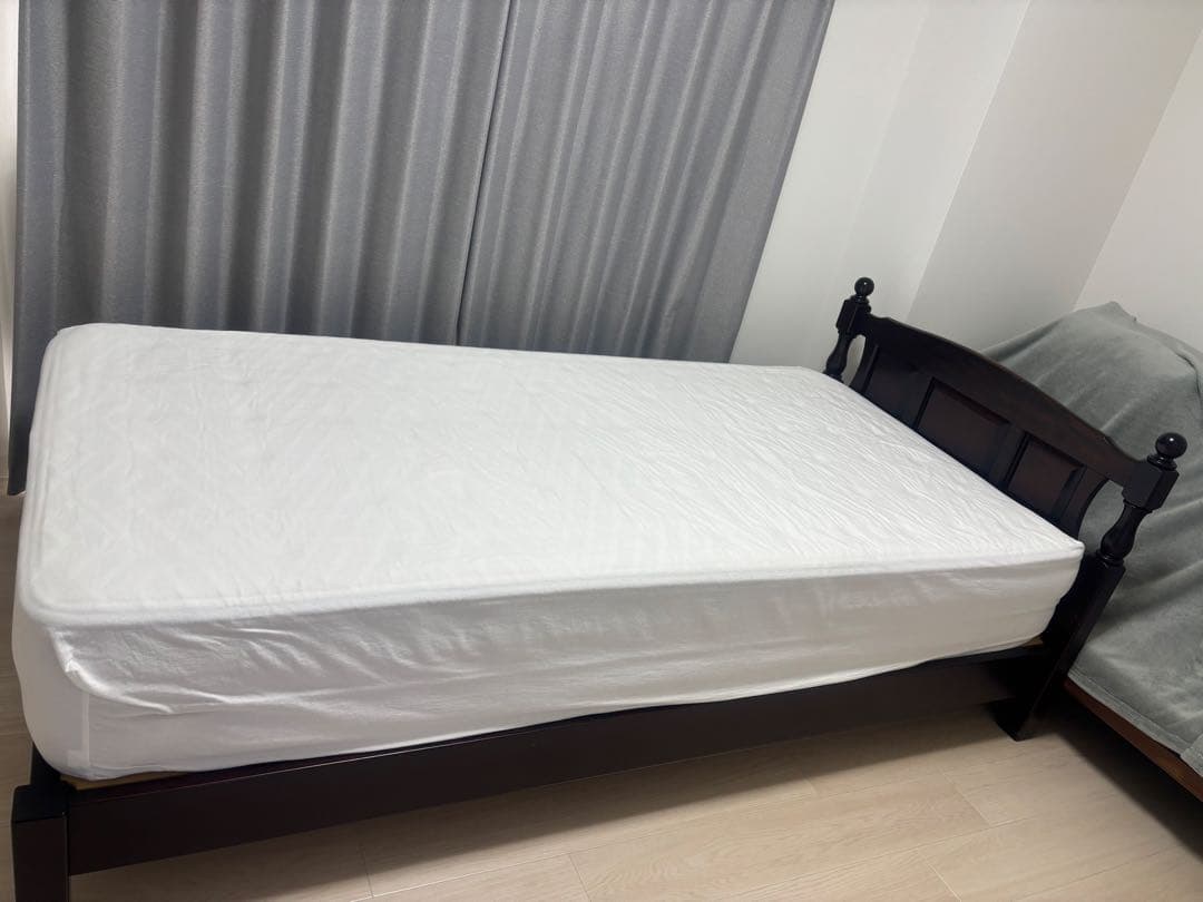 北海道民芸家具 和モダン シングルベッド 樺無垢材