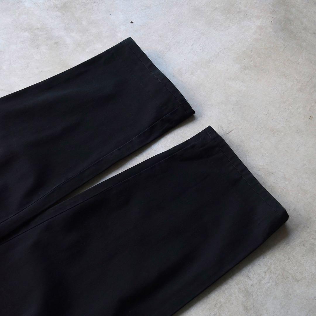 90s ラルフローレン ポロチノ ツータックチノ黒ブラック USA W36L30