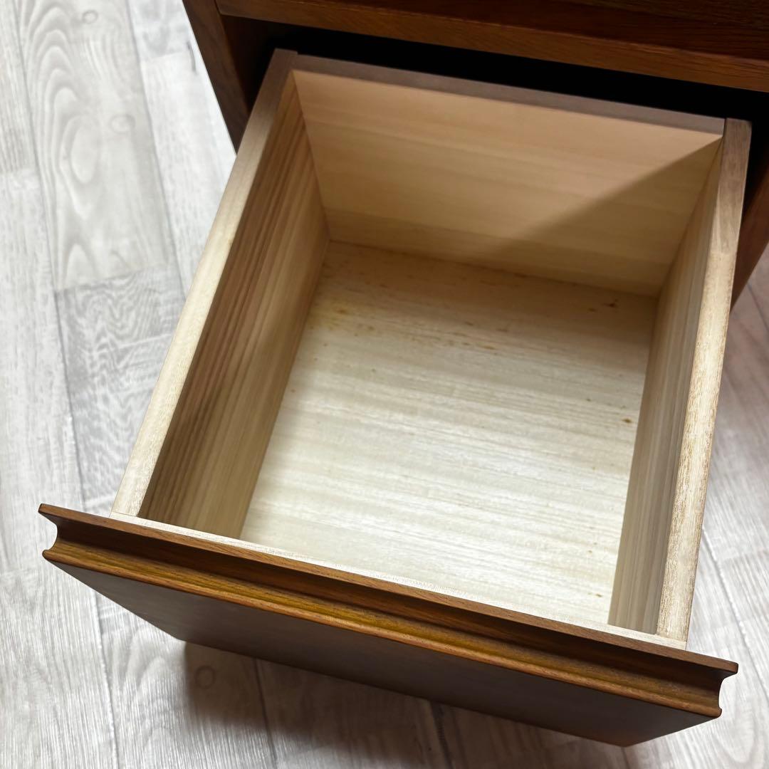 浜本工芸 電話台 木製電話台・ファックス台 引き出し付　本棚　マガジンラック