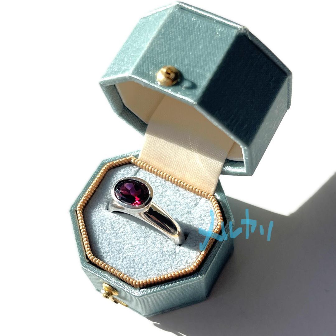 【レア　agete アガット】ロードライトガーネット　シルバー　リング