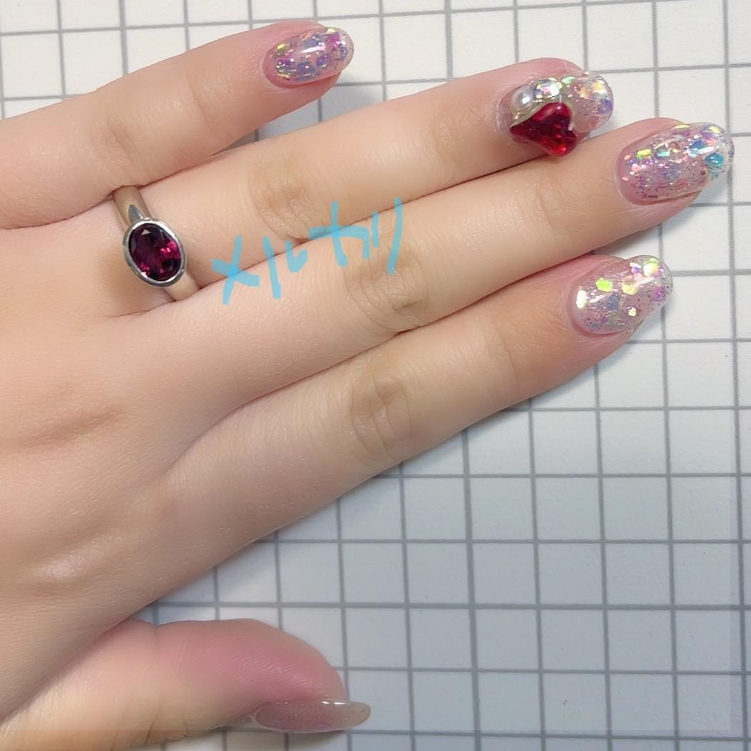 【レア　agete アガット】ロードライトガーネット　シルバー　リング