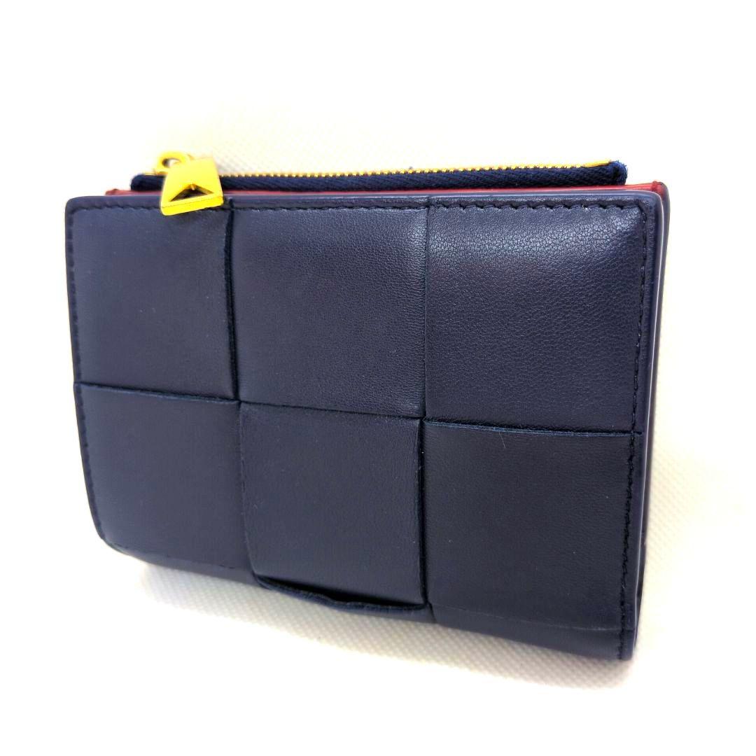 【極美品 RFID搭載 現行】ボッテガヴェネタ　スモールカセット　バイカラー