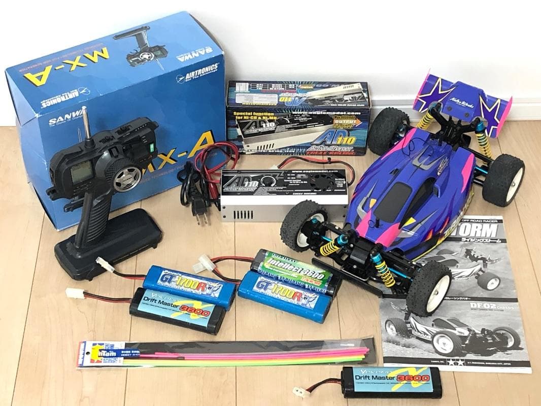 タミヤ　電動RC　ラジコン　本体　プロポ　充電器　バッテリー　おまけ　5点セット