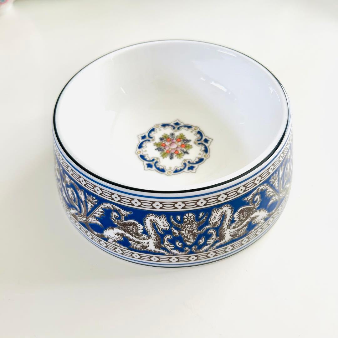 新品 ウェッジウッド フロレンティーン ペットボウル 17cm マリン 犬 猫