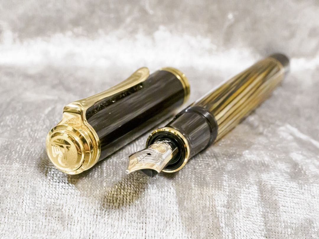 Pelikan スーベレーン M400 茶縞 ニブF　2016年発売限定品