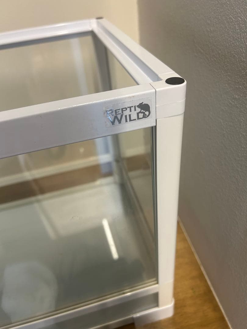 大型ガラス飼育ケージ 温度計付き