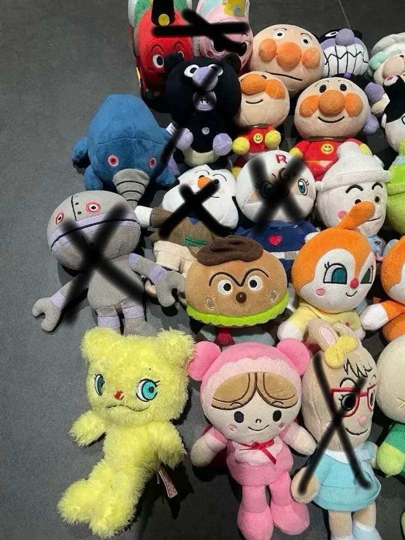 アンパンマンプリちぃビーンズぬいぐるみ38点セット