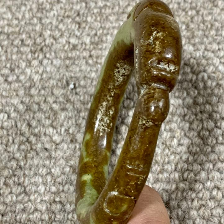 高古玉 紅山文化　ブレスレット？　竜の彫刻　時代物　アンティーク