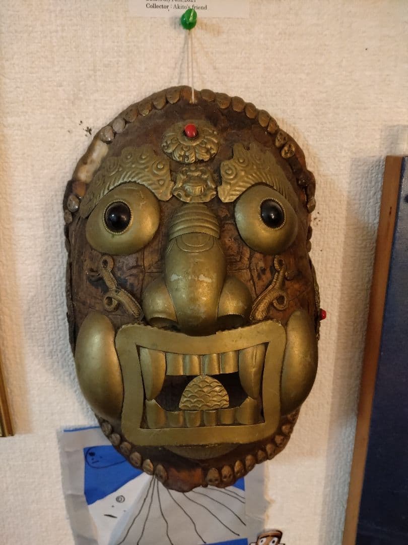 呪物　チベタンスカル　タートルスカル　チベット　チベット密教　法具　ヴィンテージ