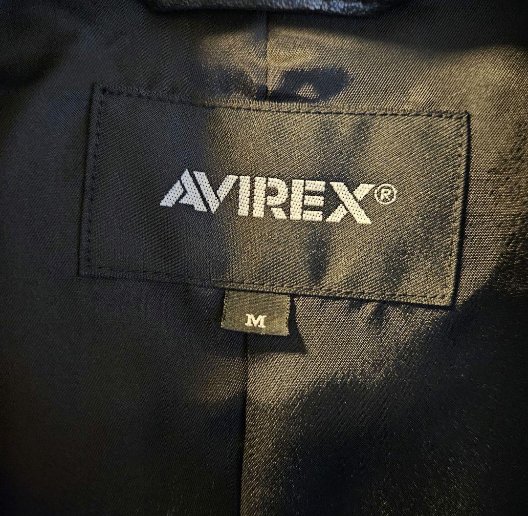 AVIREX ブラック レザージャケット M