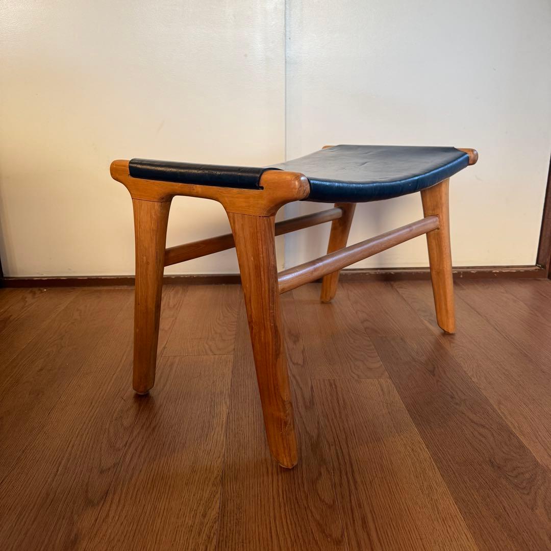 【ビンテージ 】本革スツール