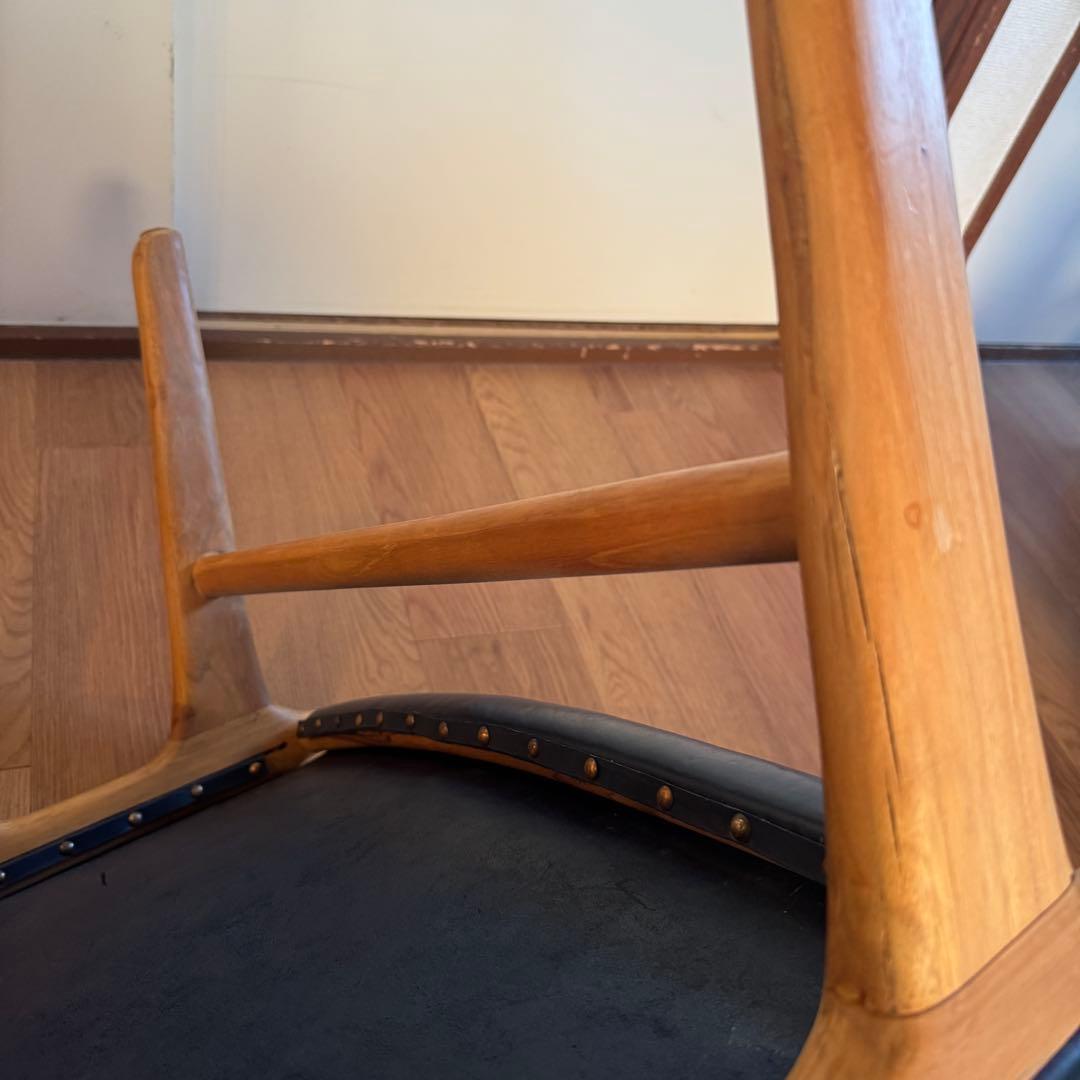 【ビンテージ 】本革スツール