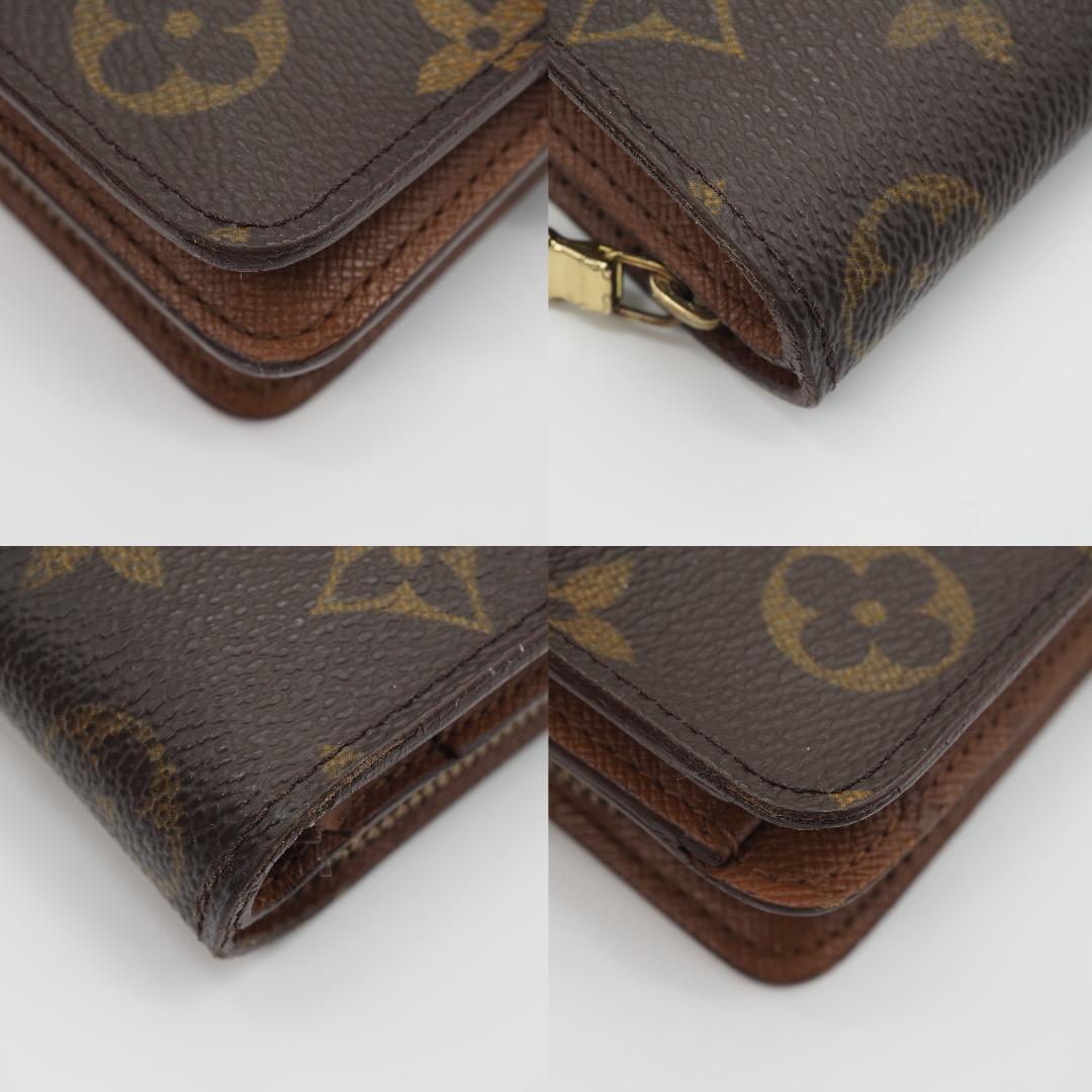 ルイヴィトン モノグラム コンパクトジップ 二つ折り財布
