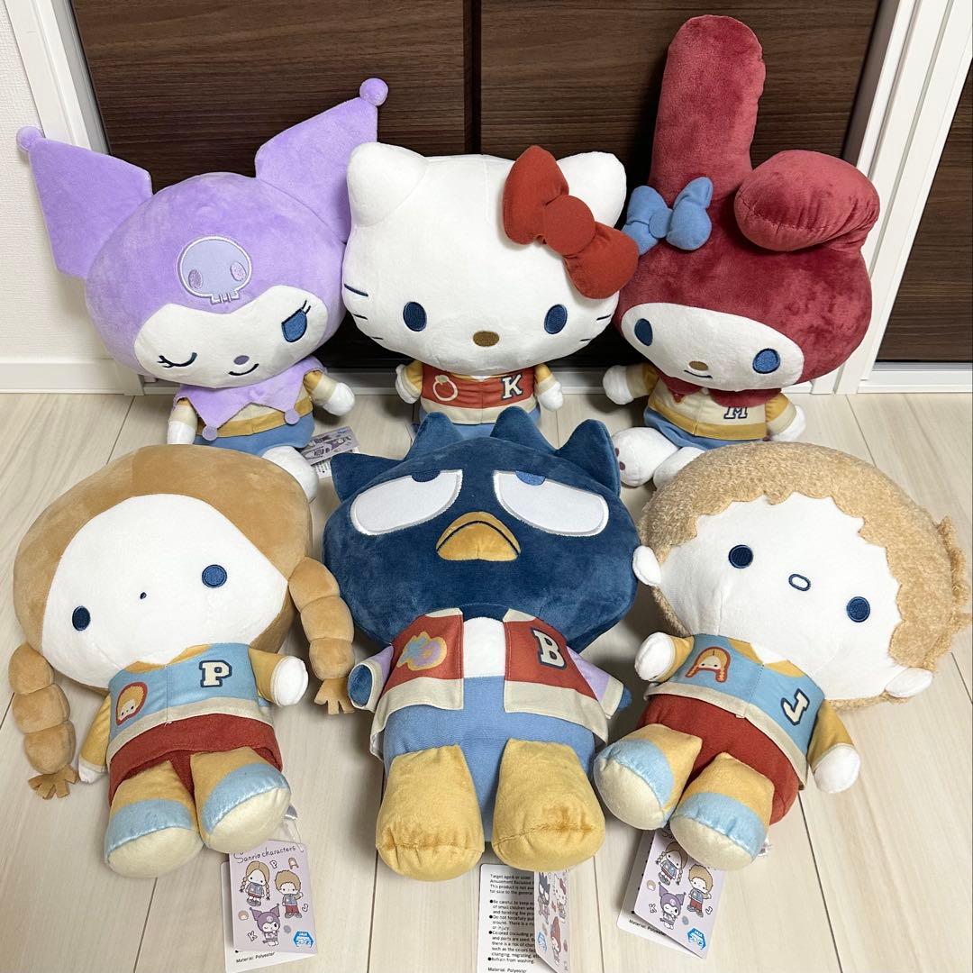 サンリオキャラクターズ　グレイッシュハングアウトドールBIGタイプ1&2　6個