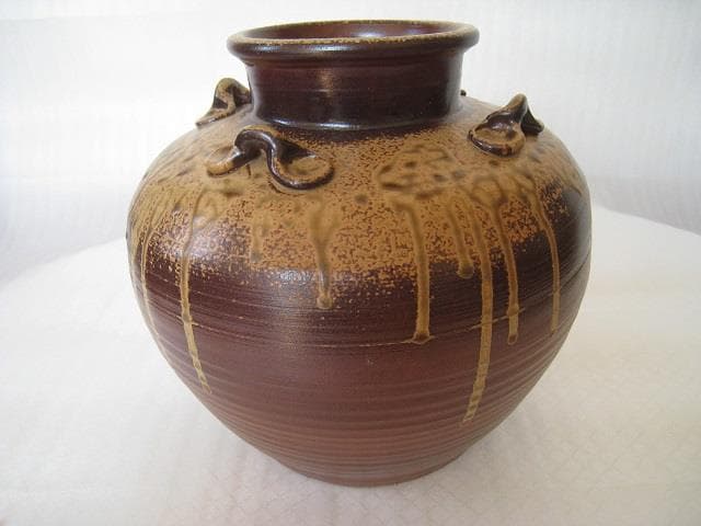 陶芸　備前焼　壺 作者「西山寛治」日本伝統工芸