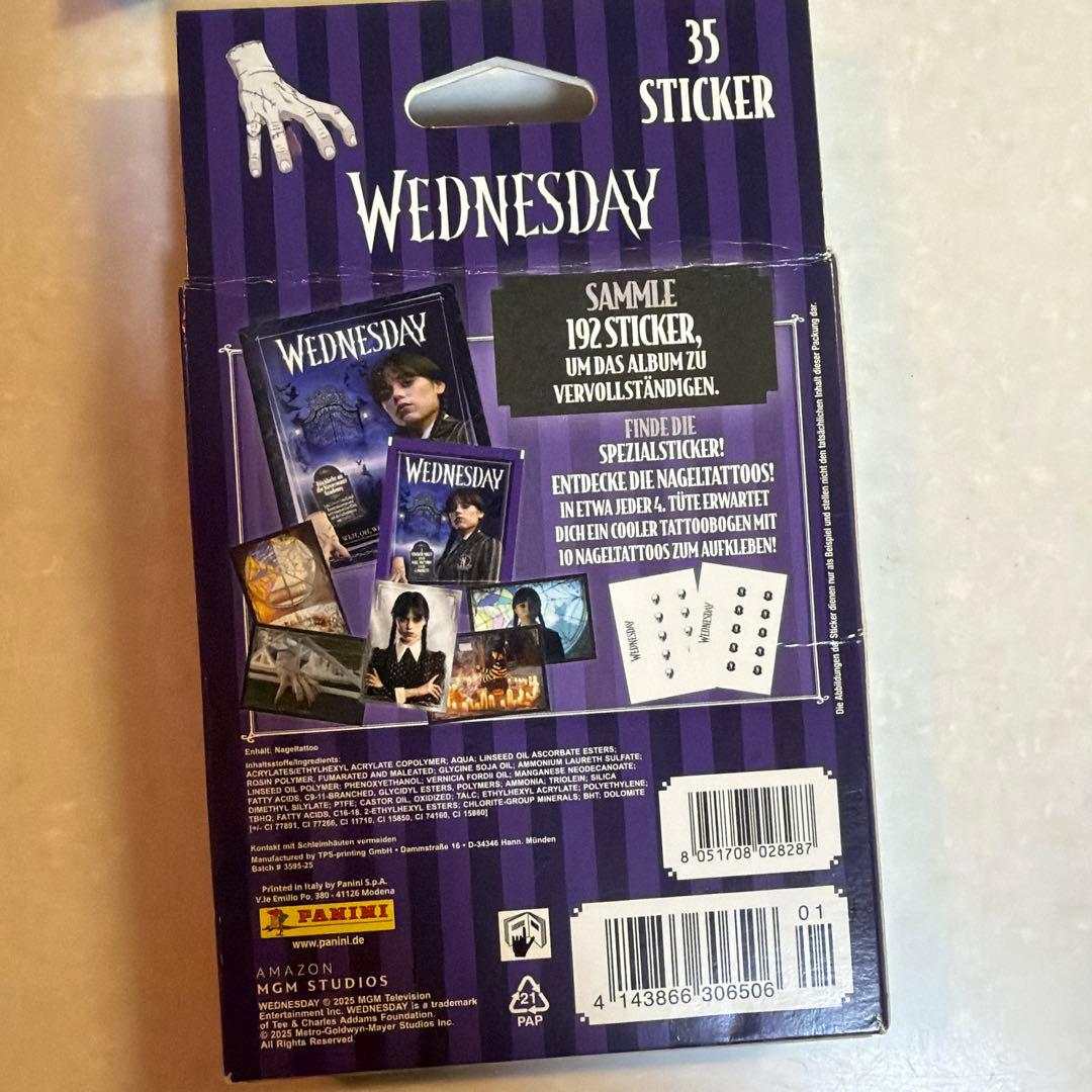 WEDNESDAY ステッカーセット 日本未発売 セット　未開封ネイルタトゥー付